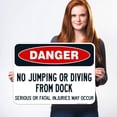 thumbnail image 2 of No Jumping Or Diving From Dock Serious Or Fatal Injuries May Occur Sign,, 2 of 8