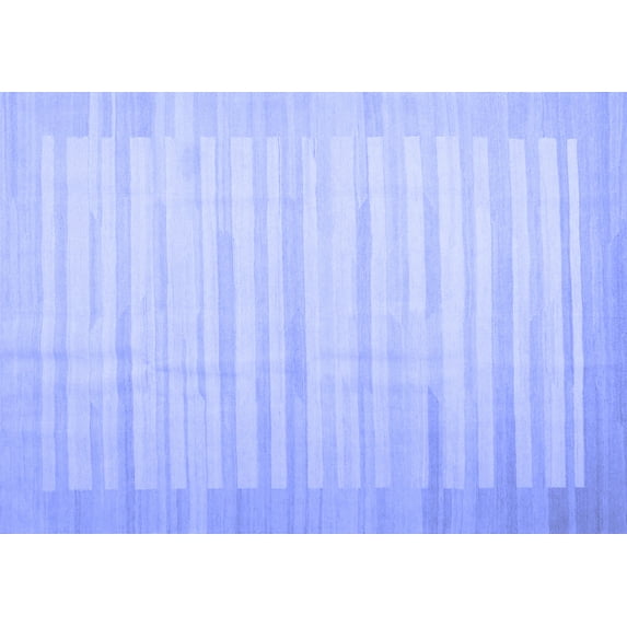 Ahgly Company Indoor Rectangle Abstract Blue Contemporary Area Rugs, 5' x 7'