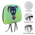 thumbnail image 3 of Harley Quinn Logo Car Headrest Cover 2 Pcs Vehicles Seat Pillow Cover Protector Accessories Decor Auto Front/Rear Seats Head Rest Cover 2 Pcs Universal Fit Most Cars Sedan SUV Van, 3 of 7