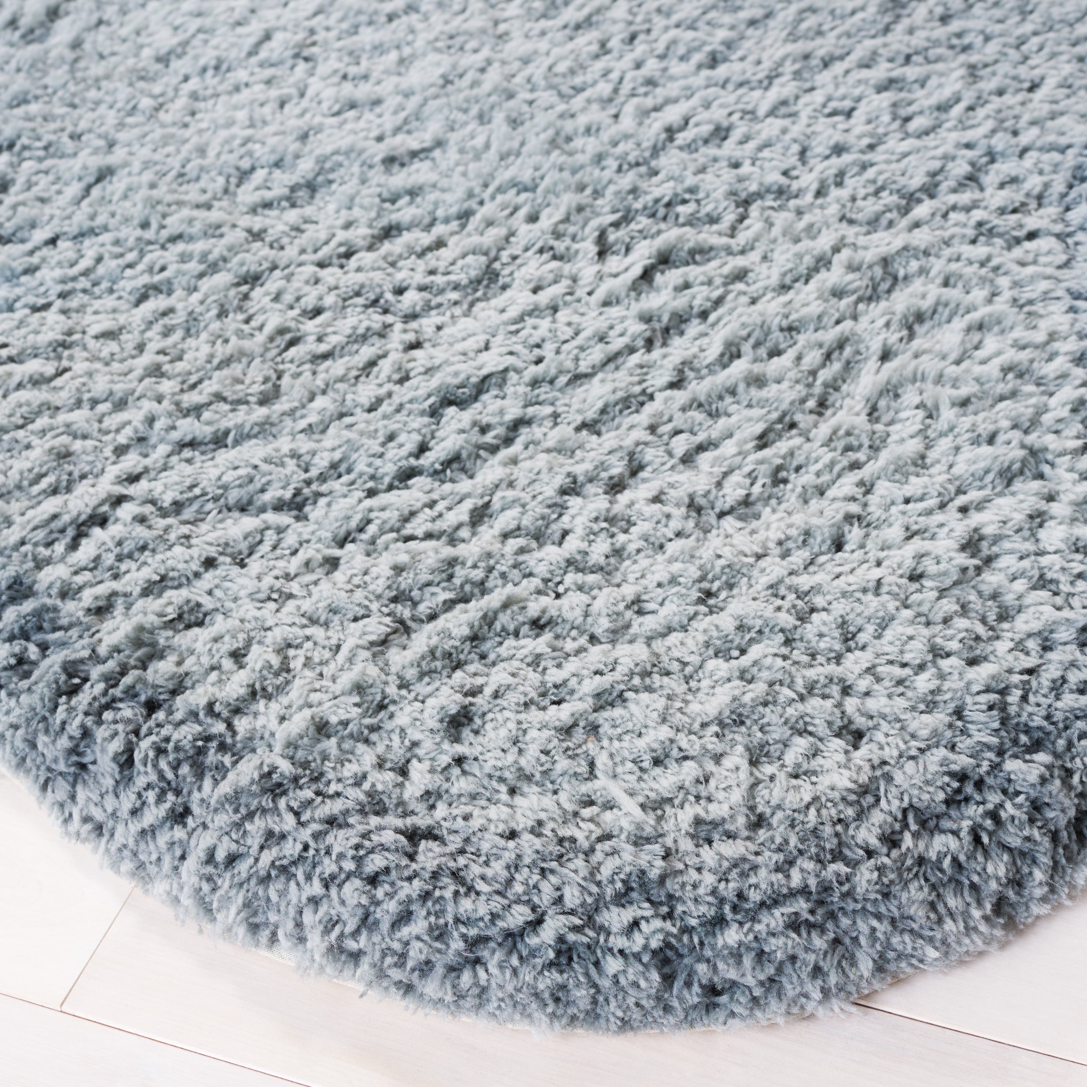 SAFAVIEH Novelty Deonne Abstract Area Rug, Light Grey/Ivory, 6' x 6' Round