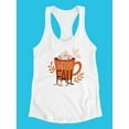 thumbnail image 3 of Hello Fall Mug Racerback Tank Women -SPIdeals Designs, Female Large, 3 of 4