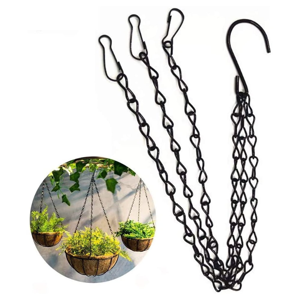 Swivel Plant Hanger Hooks 8PACK, Swivel Hooks for Hanging Plants Heavy Duty  (Black-8pcs)