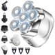 thumbnail image 1 of Afeitadora de cabeza calva mejorada para hombres, afeitadora de cabeza 6 en 1 para hombres calvos Pantalla LED eléctrica a prueba de agua Afeitadora rotativa Kit de aseo recargable inalámbrico Namotu CZMR-HQ203, 1 of 6