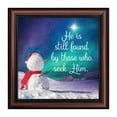 thumbnail image 4 of Seek Him, Winter Snowman Decoration, Religious Christmas Picture Frame, 10x10 8719, 4 of 6