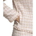 thumbnail image 4 of Calvin Klein Womens Fringe Tweed Open-Front Blazer, 4 of 5