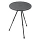 thumbnail image 2 of Mesa redonda plegable de aluminio para acampar, elevable, portátil, para picnic, para autocaravanas, suministros de equipo, color negro mate, 2 of 14