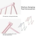 thumbnail image 3 of Towel Rack Holder Drying Storage Organizer Foldable Dish Washing Cup Stands Multifunctional Cupboard Hanger Bathroom Shelves Tool Accessories Gray, 3 of 9