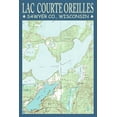 thumbnail image 4 of Lac Courte Oreilles Chart, Sawyer County, Wisconsin (1000 Piece Puzzle, Size 19x27, Challenging Jigsaw Puzzle for Adults and Family, Made in USA), 4 of 4