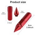 thumbnail image 2 of 20PCS M14X1.5 Wheel Lug Nuts, Cap Spiked Extended Tuner 60mm Aluminum Wheels Rims Lug Nuts (Red) Red M14X1.5, 2 of 5
