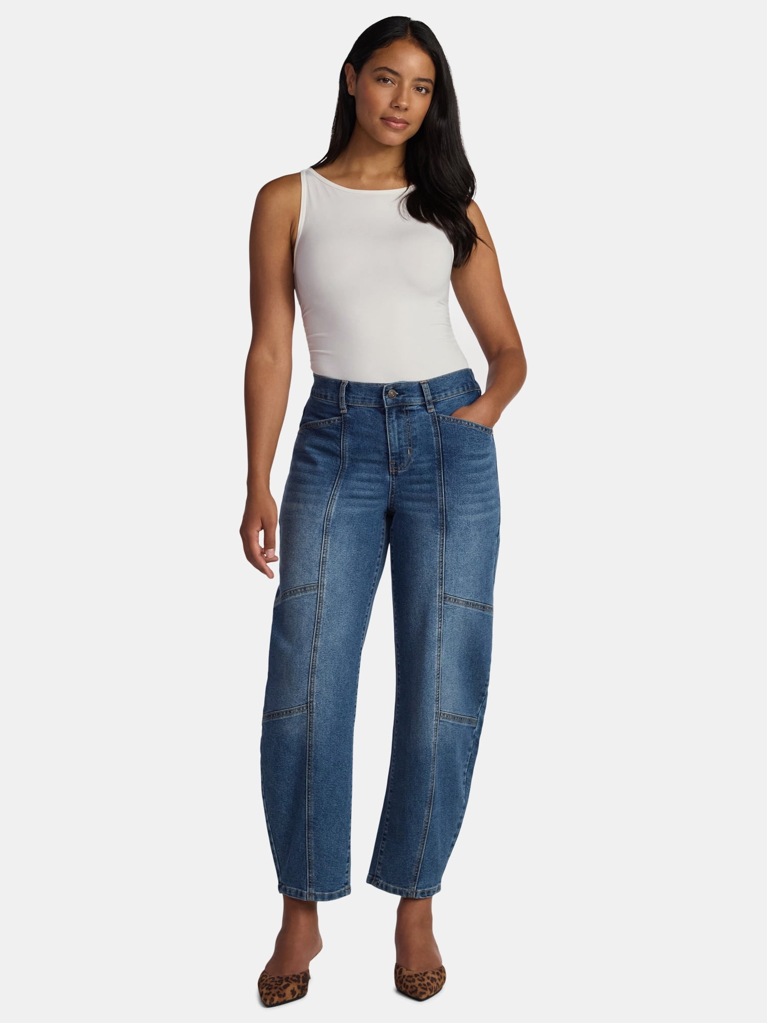 MNYC Seamless Ruched Boat Neck Tank, Women's
