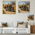 thumbnail image 4 of Designart "Vintage Bike In The Desert" Motorcycle Wall Art Prints, 4 of 7