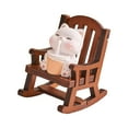 thumbnail image 4 of deevoka Rocking Chair Animal Figurine Cute Statue Cartoon Mini Desktop Ornament Small Sculpture for Micro Landscape Housewarming Gift Cat, 4 of 9