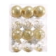thumbnail image 1 of 24 bolas navideñas transparentes para decorar el árbol de Navidad. Oro claro, 1 of 9