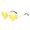 Yellow, variant on VLOOCKLW Heart Shaped Rimless Sunglasses Transparent Candy Color Frameless Glasses for Women, UV Protection Fashion Shades for Daily Wear & Parties