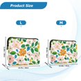 thumbnail image 4 of FORMRS 15"-15.6" Laptop Sleeve Protective Case Soft Carrying Quilted Computer Bag Cover, Retro Orange Floral, 4 of 7