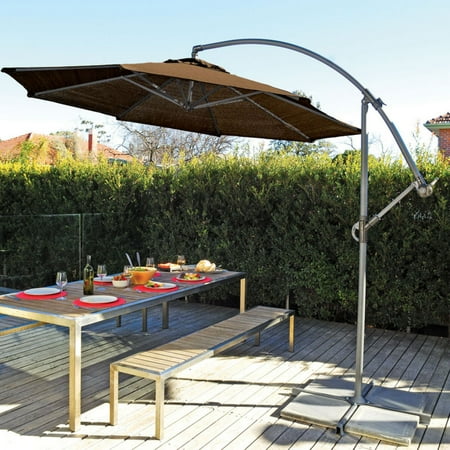 Coolaroo 12' Cantilever Umbrella, Mocha