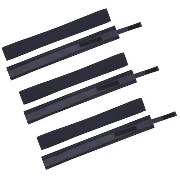 6pcs Black Adjustable Drawstring Sweat Bands for Hats, Replacement Hat Accessories Supplies for Women