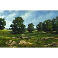 thumbnail image 2 of Holsinger, Joel 24x17 White Modern Wood Framed Museum Art Print Titled - Soft Tree Line, 2 of 4
