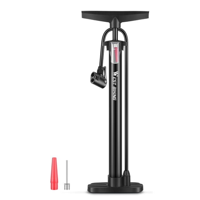 Bomba de pie compacta para neumáticos de bicicleta, 160 PSI, portátil, para inflar bicicletas y baloncesto