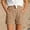 Khaki, variant on Kids Active Shorts Comfortable Blue Shorts High Waisted Leggings for Girls 12-13 Years