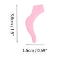 thumbnail image 4 of Unique Bargains 5 Pair Eyeglass Temple Tips Large Ear Hook Pattern Anti-slip Ear Hooks 1.50"x0.59"x0.10" Pink, 4 of 5