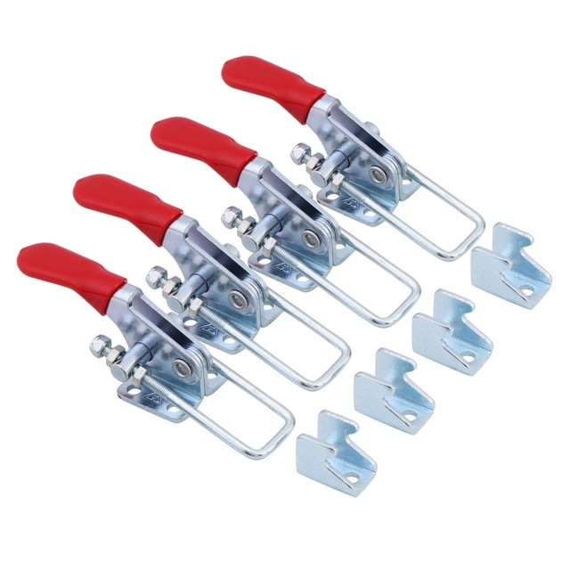Abrazaderas de metal, 4 piezas Juego de abrazaderas de palanca tipo pestillo Herramienta manual (Capacidad de sujeción 163 kg/360 lbs 4 piezas)