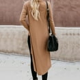 thumbnail image 3 of Womens Long Sleeve Cardigan Casual Light Soft Knit Cardigan Sweater Coat Cardigan Autumn And Winter Mid Length Long Sleeve Buttons Ladies Front Open Sweater Open Front Duster for Women Open Cardigans, 3 of 4