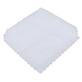 thumbnail image 2 of Pañuelos Blancos 100% Algodón, Pañuelo De Bolsillo Cuadrado Para Hombres Y Mujeres, 28x29cm SM SunniMix Pañuelo de encaje de algodón blanco, 2 of 8