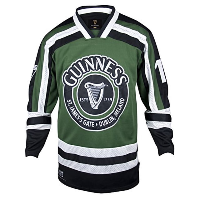 Guinness Hockey Jersey - Embroidered Polyester Athletic Shirt