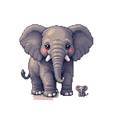 thumbnail image 4 of cartoon Elephant Theme Stickers, Waterproof Elephant Theme Sticker for Water Bottle Laptop Phone Cases Planner Skateboard Luggage Helmet Party Favor Decor, Ideal for Adults Teens Teacher Rewards, 4 of 9