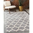 thumbnail image 2 of Unique Loom 3115836 Tapis Mat Marocain, 9' x 12', Gris/beige, 2 of 2
