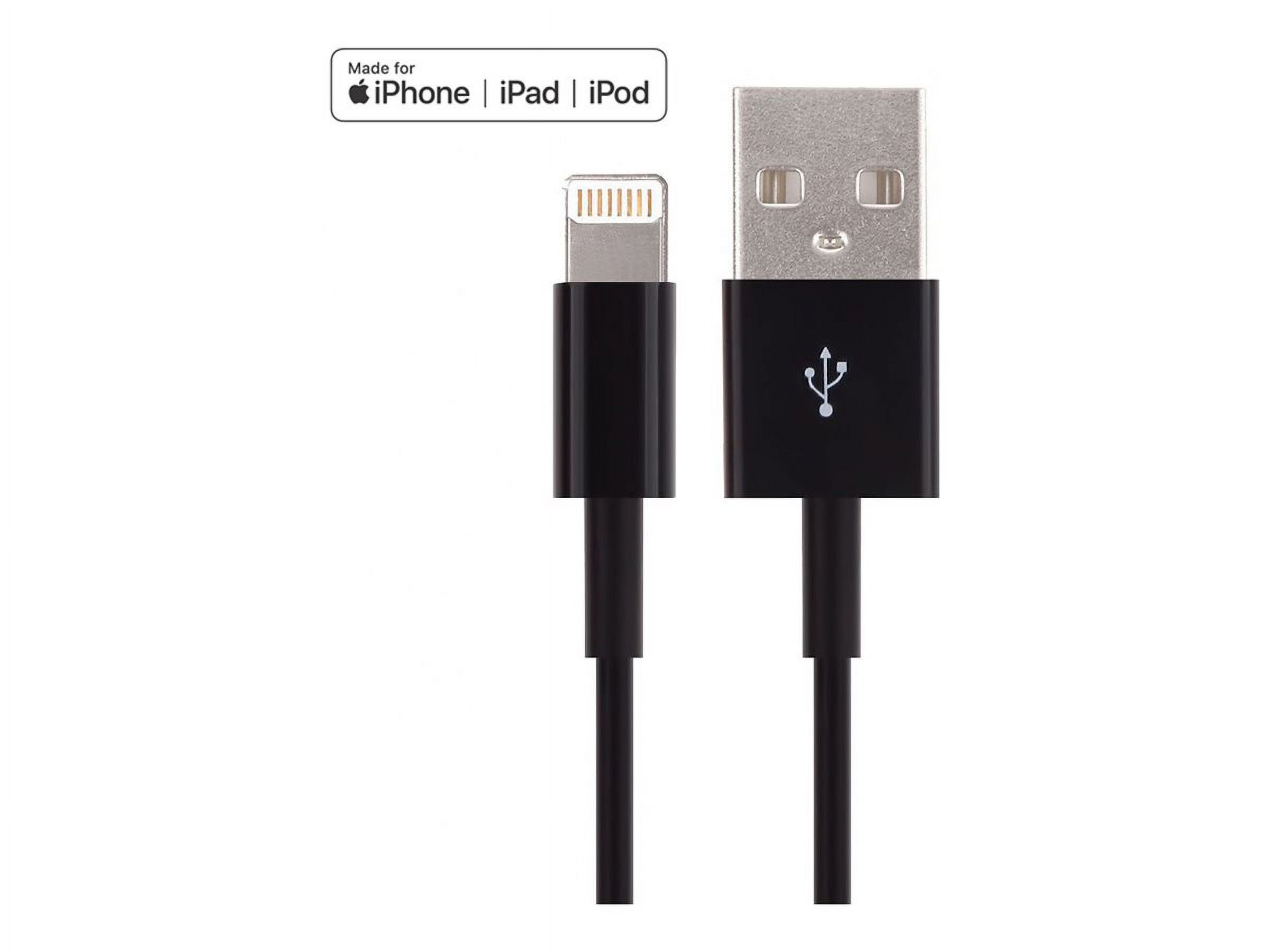 4XEM 4XLIGHTNINGBK Black 8 Pin Lightning To USB Cable For iPhone/iPod/iPad