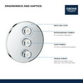 thumbnail image 4 of Grohe 29 152 Smartcontrol Triple Function Diverter Trim Only - White, 4 of 6