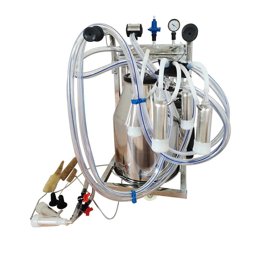 PreAsion 25L Electric Oil-free Vacuum Pump Milking Machine for Cow Goat Sheep Miking