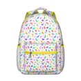 thumbnail image 1 of Colorful Dinosaur Print School Backpack for Student Cute Dino Pattern Funny Cartoon Watercolor Forest Theme Design, 1 of 1
