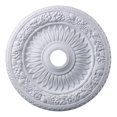 thumbnail image 1 of Floral Wreath Medallion 24 Inch In White Finish, 1 of 1