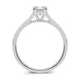 thumbnail image 2 of 14K White Gold Radiant Shape Lab Grown Diamond Cathedral Solitaire Engagement Ring - 1.50 Carat | E-F Color, VS1-VS2 Clarity (Ring Size: 6.5), 2 of 3