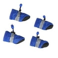thumbnail image 2 of 4 Pcs Waterproof Anti Dog Boots All Seasons Pet Booties For Small to Medium Dogs Size XXL (Blue), 2 of 5