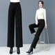 thumbnail image 3 of Pantalones de cintura alta de lana de otoño e invierno, pantalones casuales de pierna ancha, pantalones sueltos y adelgazantes para mujer, 3 of 4