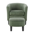thumbnail image 6 of Aukfa Accent Chair with Ottoman for Living Room Bedroom, Modern Club Chair Armchair,Corduroy,Green, 6 of 8