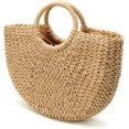 thumbnail image 2 of CoCopeaunts Womens Large Straw Tote Bag Beach Hobo Handbag Summer Handwoven Bags Purse, 2 of 7
