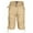 Khaki, variant on Men's Cargo Shorts Casual Cotton Multi Pockets Belted Lightweight Casual Short, Olive, 36