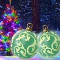 thumbnail image 3 of Bola inflable de Navidad de 60 cm, bola inflable de Navidad con brillo de PVC (estilo U), 3 of 5