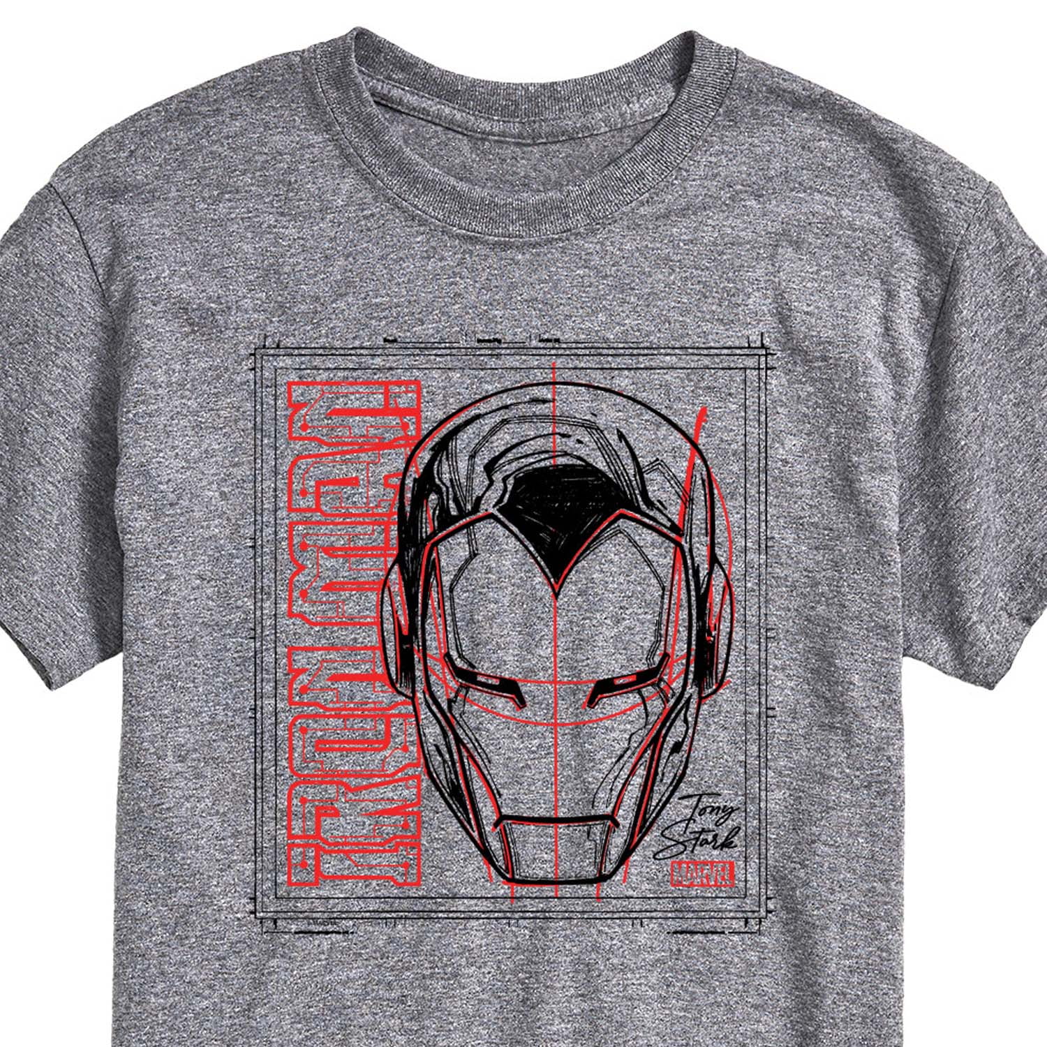 Marvel Iron Man - Sketch - Men's Short Sleeve Graphic T-Shirt