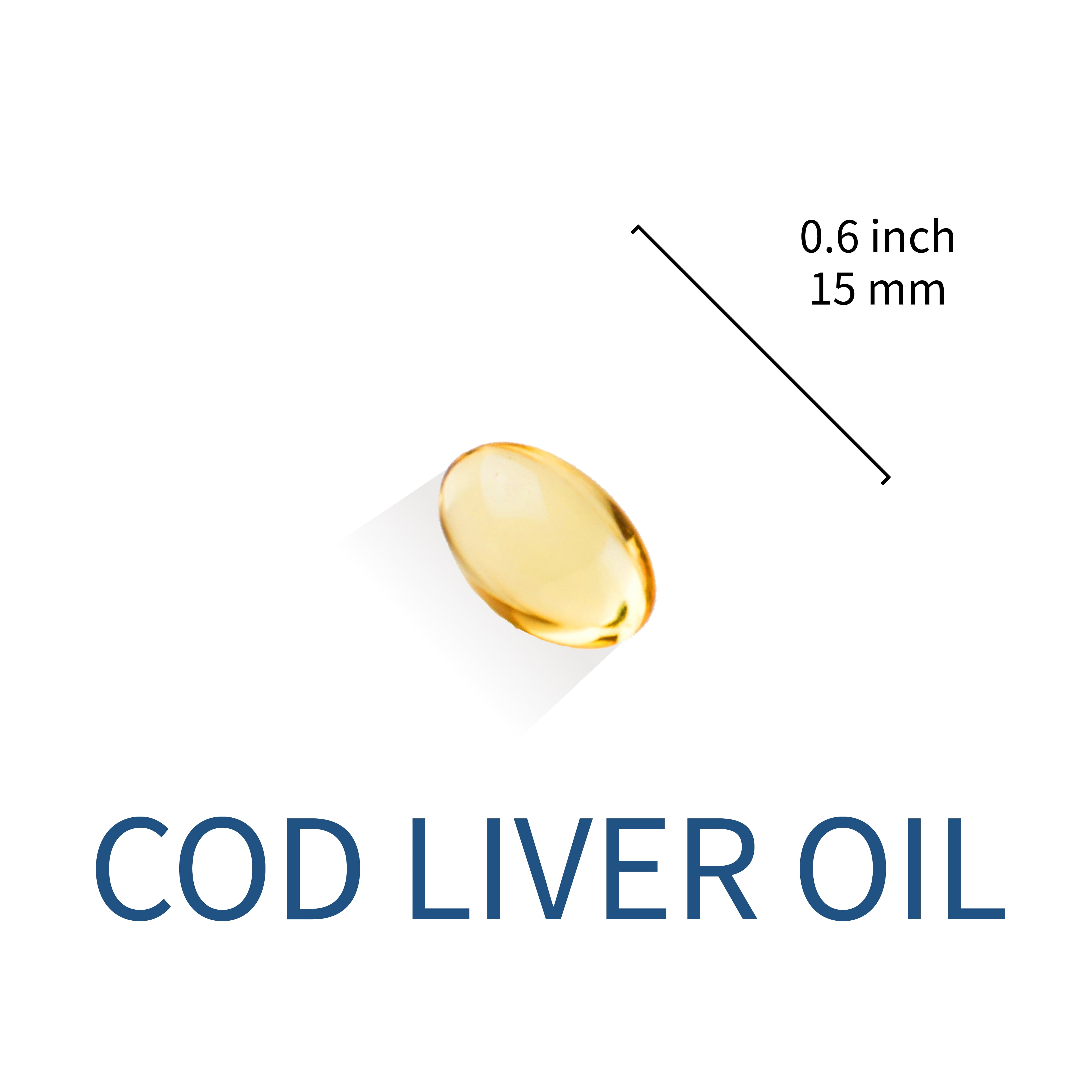 Lovita Natural Norwegian Cod Liver Oil 400mg, High Absorption TG Form, Omega-3 DHA & EPA with Vitamin A & D, Easy-to-Swallow, Non-Fishy, 90 Mini Softgels (Pack of 3)