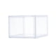 thumbnail image 5 of Zapatero, organizador de almacenamiento de zapatos transparente para hombres y mujeres, armario debajo de la cama, almacenamiento de zapatos de balonc Frente transparente abierto, 5 of 9