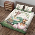 thumbnail image 3 of Easter Egg Airedale Terrier Bunny Ear Welcome Spring Truck Quilt Bedding Set Dale Waterside Dog Lover 1 Blanket Bed Cover 2 Pillowcases - 12002, 3 of 5