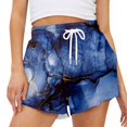 thumbnail image 1 of Aayomet Shorts pour Femmes à la Mode Décontractés avec Poches (Bleu, XXXXL), 1 of 3