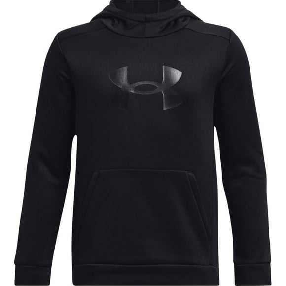 Sudadera con capucha Under Armour Armour Fleece Big Logo para niños - Negro