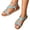 Light Blue, variant on Wide Width Sandals for Women, Going Out Shoes for Women, Flat Sandals for Women Dressy Walking Comfortable Sandal With Rhinestone Braid Elastic Strap Summer Vacation, Black 5.5